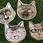 メガネねこシール