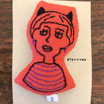 刺繍ブローチGirl ネコミミ