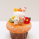 お正月カップケーキ