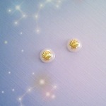 深海のパールピアス／イヤリング