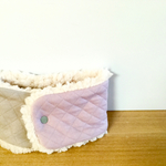 2color lavender×beige  kids mokomkoマフラー　