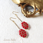 フワラーロングピアス/イヤリング/ノンホールピアス