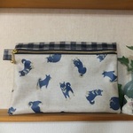 柴犬のビニコマスクポーチ
