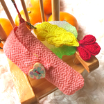 【つまみ細工】えび天リップケース