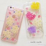 バーベナブーケ押し花iPhoneケース