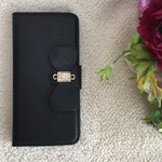 スマホケース☆iPhone6/6sケース     シンプルで上品なリボン付き♪キラキラ♪人気の手帳型/アイフォンケース/iPhoneカバー/スマホカバー