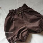 ベビー服　コーデュロイのかぼちゃパンツ　こげ茶　80サイズ