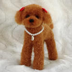 羊毛フェルト トイプードル レッド