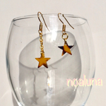 選べる長さべっ甲ピアス（イヤリング）星