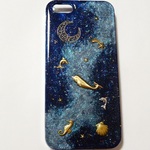 ☆宇宙水族館～iPhone5/5S用ケース～宇宙塗りレジン～☆