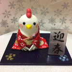2017年干支☆酉年（鞠の赤い着物）