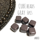 キューブビーズ♡6個set♡gray