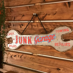 アメリカンなJUNK garageスパナ看板（シルバー）