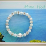 ラリマー＆ハワイアン・ジュエリーNo.2　Mana-HoiHoi!オリジナル　パワーストーンブレスレット