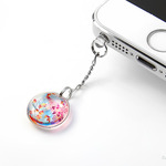 ★花金魚のイヤホンジャックピアス（丸形）