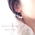 2点限定♡ほんのり甘いさくらんぼ♡ノンホールピアス