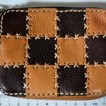 レザー　パッチワークスタイル　小物入れ＆コインケース
