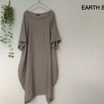 バルーンシルエットのワンピ