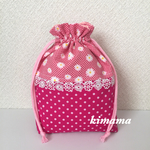 【再販】コップ袋♡マーガレット＊レース