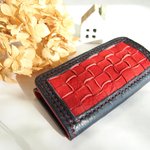 オーダー品　柊さま　キーケース4連 本革　レザー アリゾナネービー