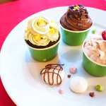 fairy cake set　＃抹茶.チョコ.ラズベリーのカップケーキセット