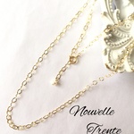 再販＊送料無料＊k14gf＊Sparkle Chain Short Necklace