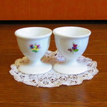 小花のエッグカップ２個セット