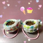 コーヒーカップヘアゴムセット
