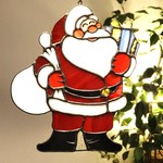 「サンタクロース❤」のステンドグラス・オーナメント