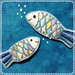 🐠【キママ様】ご注文品…魚さんとリボンと