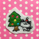 12月のねこのワッペン