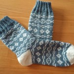 雪道のくつした(ブルーグレー)