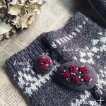 は様ご依頼品  刺繍ブローチ、ヘアゴム