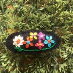 カラフルお花の刺繍ヘアピン㉟