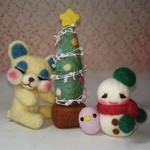 クリスマス Bセット＊ 羊毛フェルト  