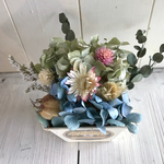 フレンチアンティーク  ブルー紫陽花のアレンジ