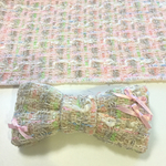 ピンクmixツイード68㎝×30㎝