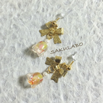 ガラスのすずらんピアス