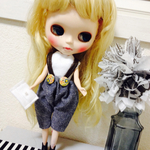 サルエルパンツデニムコーデ 22㎝ドール服