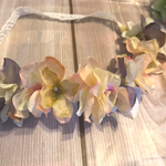 ミックスカラー紫陽花の花冠ヘアアクセ