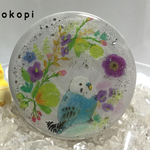 お花とセキセイさん