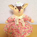 セール品✳︎送料無料！花柄ワンピースのりすちゃん