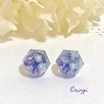 かすみ草とパールの宝石ピアス