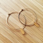 tagピアス【14KGF】