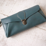 長財布 「series-envelope」セージ