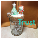 Xmasデコレーションの瓶×ミント