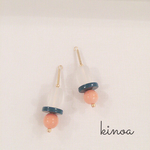 【New!】ヴィンテージ☆グリーン✖︎ピンク イヤリングorピアス