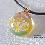 秋桜 ガラスペンダント