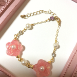 お花*レジンのブレスレット