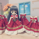 オビツ11＊クリスマスワンピース